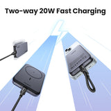 UGREEN 10000mAh 7.5W Magnetic Wireless PD20W Powerbank Fast Charging Power Bank for iPhone 16 Pro Max/15 Pro Max/14/13/12
