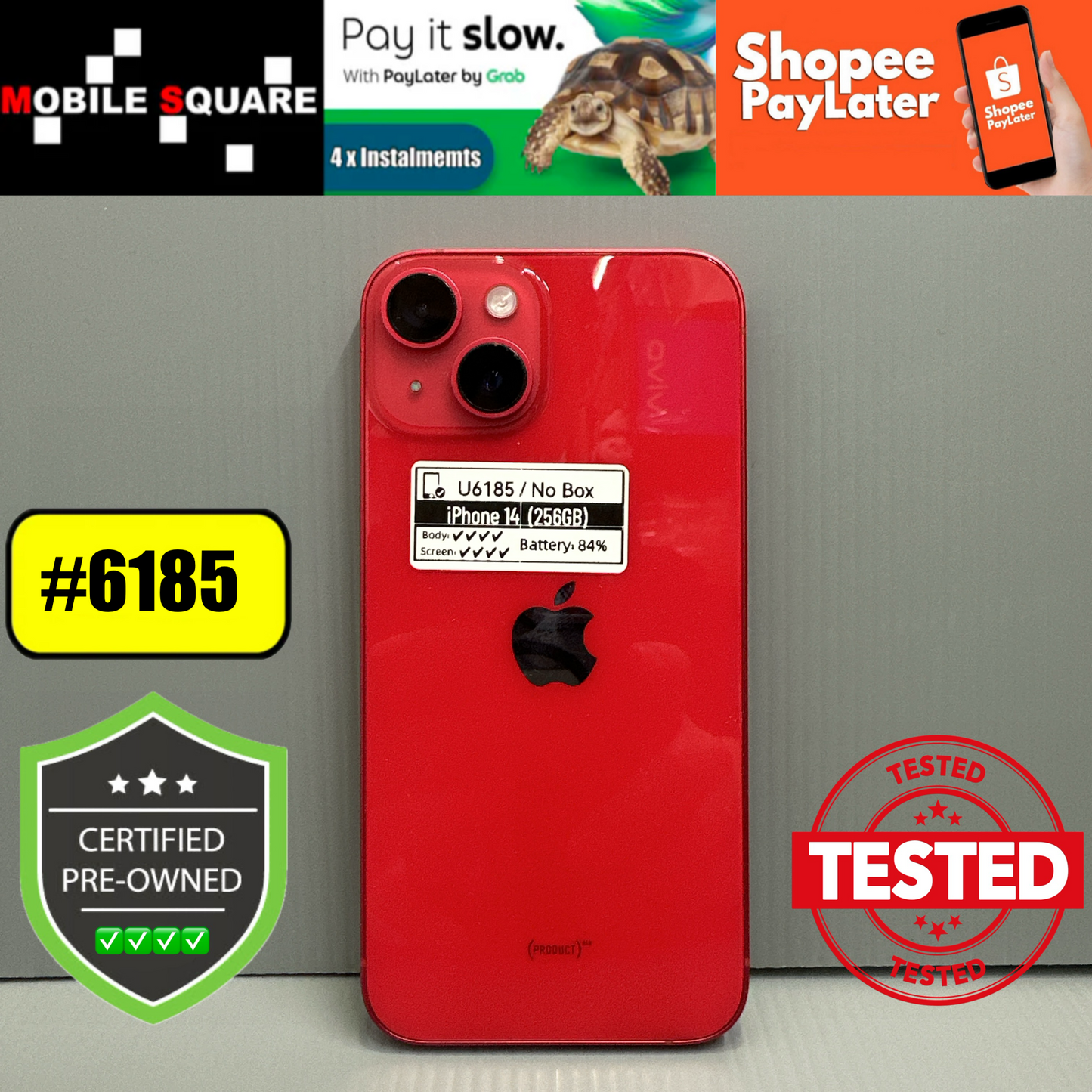 Apple iPhone 14 (256GB) - #U6185/Pre-Owned