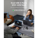 Anker Charger 140W 4-Port PD 3.1 with USB C Cable Fast Charging USB C GaN Charger Laptop Charger Multi Plug B2697