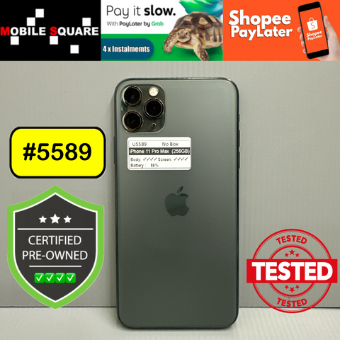 <div style="font-size:80%">#U5589<BR>Apple iPhone 11 Pro Max<br>(256GB)</FONT></DIV>