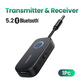Ugreen 2 in 1 Upgraded Bendable Bluetooth 5.2 Receiver Transmitter for TV Computer Earphone Headphone Car Amplifier