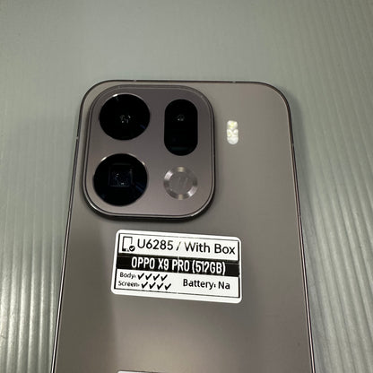 Oppo Find X9 Pro 5G (512GB/16GB+12GB) - #U6285/Pre-Owned
