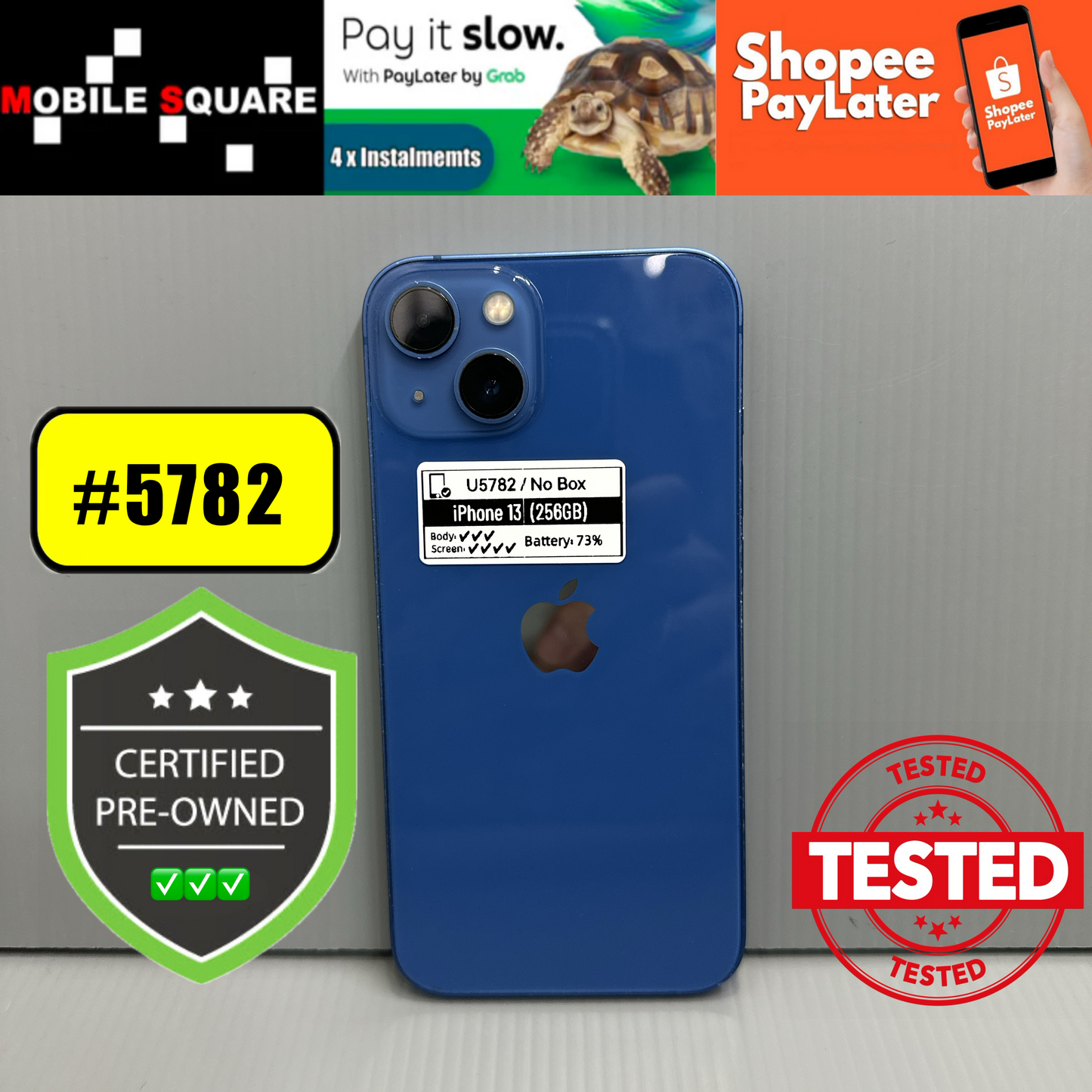 Apple iPhone 13 (256GB) - #U5782/Pre-Owned