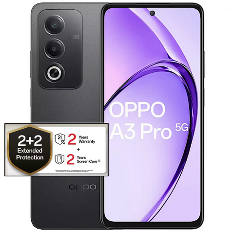 <div style="font-size:80%">Oppo A3 Pro 5G<BR>(128GB/6+6GB)<br><font color="red">Instant $10 Rebate<BR></font></div>