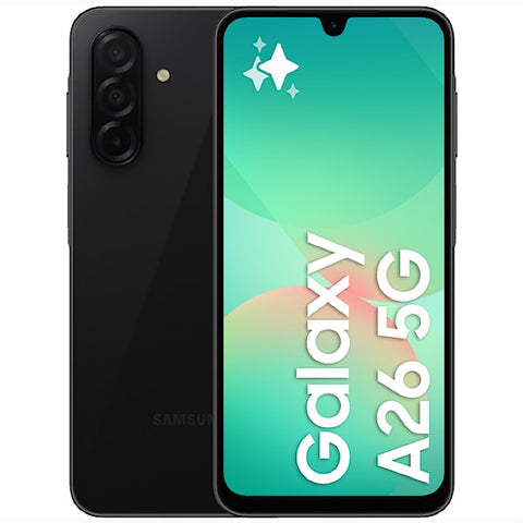 <div style="font-size:80%"><font color="red">New Model!</font><br>Samsung A26 5G<br>(256GB/8GB RAM)<br>(Black,Min,Pink)</font></div>