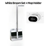 Rotatable Broom and Wind Proof Dust Pan with Broom Comb Broom Set Non-Stick Broom Magic Wiper Set