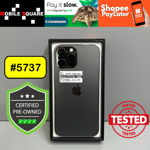 <div style="font-size:80%">#U5737<BR>Apple iPhone 13 Pro Max<br>(256GB)</FONT></DIV>