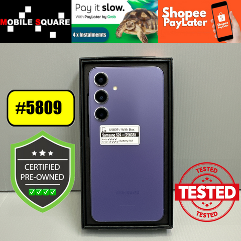 <div style="font-size:80%">#U5809<BR>Samsung S24+ 5G<br>(256GB)</font></div>
