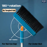 Rotatable Broom and Wind Proof Dust Pan with Broom Comb Broom Set Non-Stick Broom Magic Wiper Set