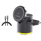 Anvers Qi2 Wireless Charger Stand 3 in 1 Charging Station for iPhone, iWatch, AirPods, Samsung Watch