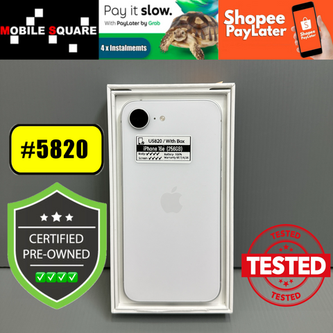 <div style="font-size:80%">#U5820<BR>Apple iPhone 16e<br>(256GB)</FONT></DIV>