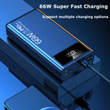 60000mAh powerbank fast charging With 4 USB 3 inputs Portable charger power bank 20000mah