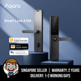 Aqara A100 Smart Door Lock, Compatible with Google Home & HomeKit, Home Key, Unlock w/ iPh, AW & Siri