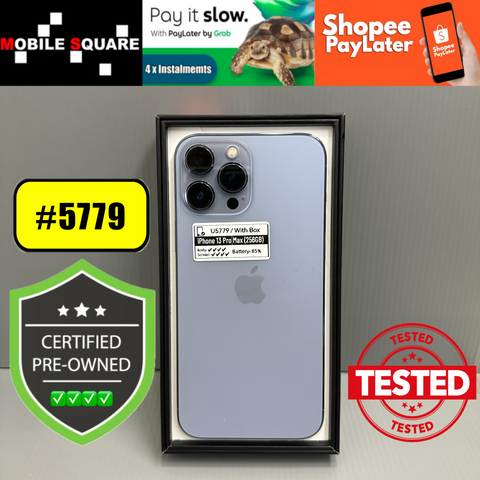 <div style="font-size:80%">#U5779<BR>Apple iPhone 13 Pro Max<br>(256GB)</FONT></DIV>