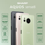 <div style="font-size:80%">Sharp Sense 8 5G<br>(256GB/8GB RAM)<br>(Black/Green/Copper)<br><font color="red">Free SHARP EarBuds/Case & Protector!</FONT></DIV>