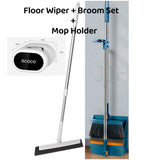 Rotatable Broom and Wind Proof Dust Pan with Broom Comb Broom Set Non-Stick Broom Magic Wiper Set
