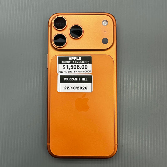 Apple iPhone 17 Pro Max (512GB) - #U6371/Pre-Owned