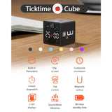 Ticktime Cube Pomodoro Timer, Magnetic Productivity Timer, Mute, Vibration & Adjustable Sound Alert, Pause & Resume