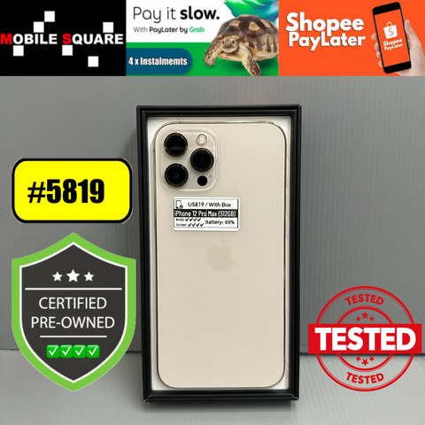 <div style="font-size:80%">#U5819<BR>Apple iPhone 12 Pro Max<br>(512GB)</FONT></DIV>