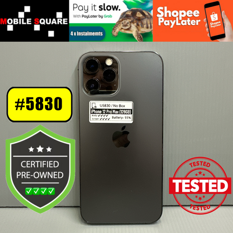 <div style="font-size:80%">#U5830<BR>Apple iPhone 12 Pro Max<br>(128GB)</FONT></DIV>