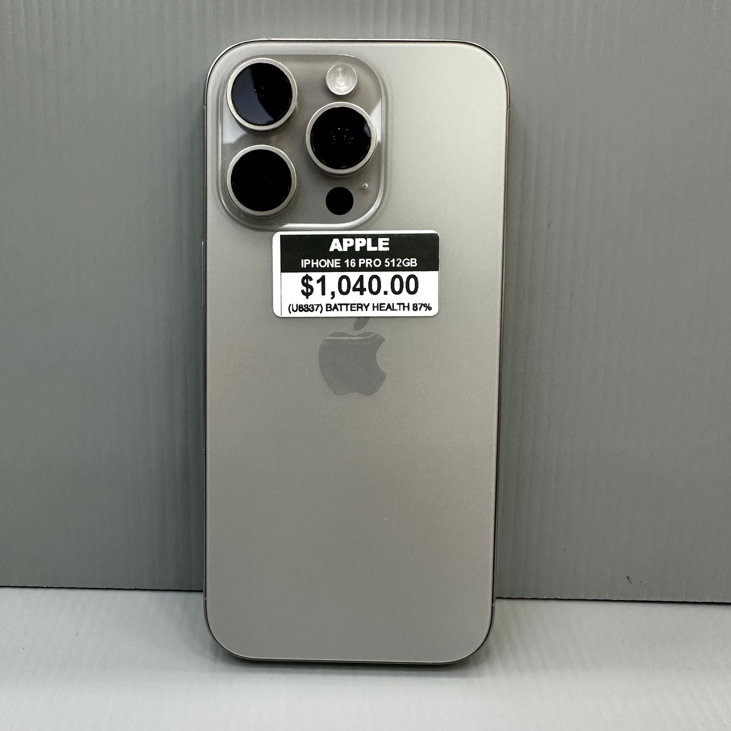 Apple iPhone 16 Pro (512GB) - #U6337/Pre-Owned