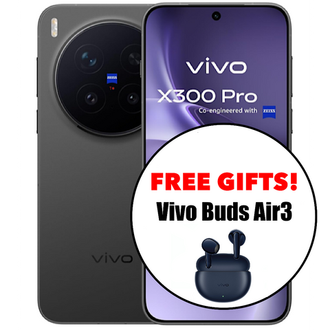 <div style="font-size:80%">Vivo X300 Pro 5G<br>(512GB/16GB RAM)<BR><font color="red">Best Deal!<br>Free Vivo Buds Air3!</font></div>