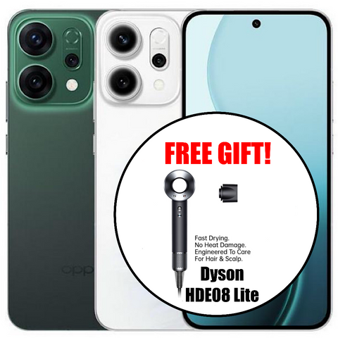 <div style="font-size:80%">Oppo Reno14 5G<BR>(256GB/12+12GB)<br><font color="red">Instant $50 Cash Back!<br>Includes Dyson HDE08 Lite<br>And Gifts Worth Over $700!</font></div>