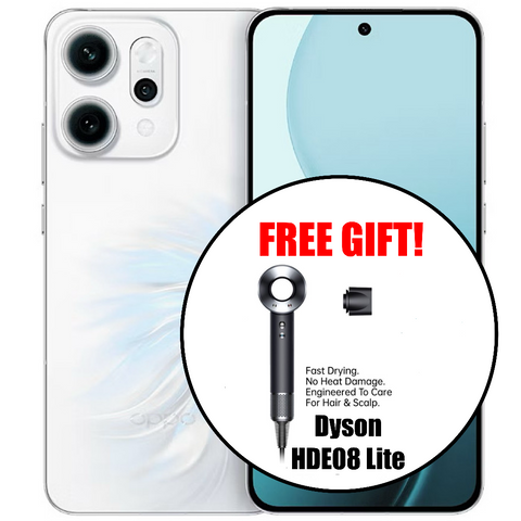 <div style="font-size:80%">Oppo Reno14 Pro 5G<BR>(512GB/12+12GB)<br><font color="red">Instant $80 Cash Back!<br>Includes Dyson HDE08 Lite<br>And Gifts Worth Over $700!!</font></div>