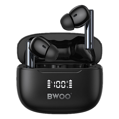 BWOO BW97 Anti Noise Reduction Wireless Earbuds With Display Case