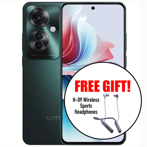 <div style="font-size:80%">Oppo Reno11 F 5G<BR>(256GB/8GB)<br><font color="red">Instant $40 Rebate</font></div>