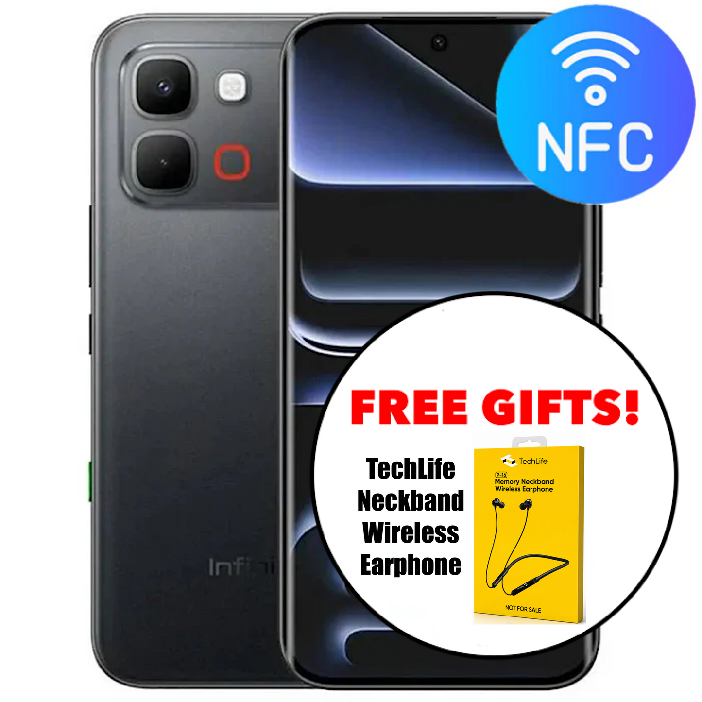 Infinix Note Edge 5G NFC (256GB/8GB) + $25 Instant Rebate + Free Wireless Neckband Earphone!