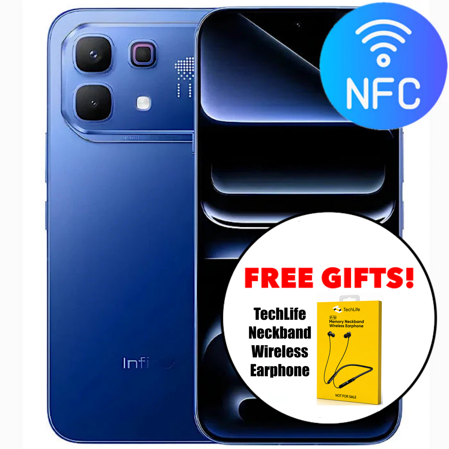 Infinix Note 60 Pro 5G NFC (256GB/12GB) + $11 Instant Rebate + Free Wireless Neckband Earphone!