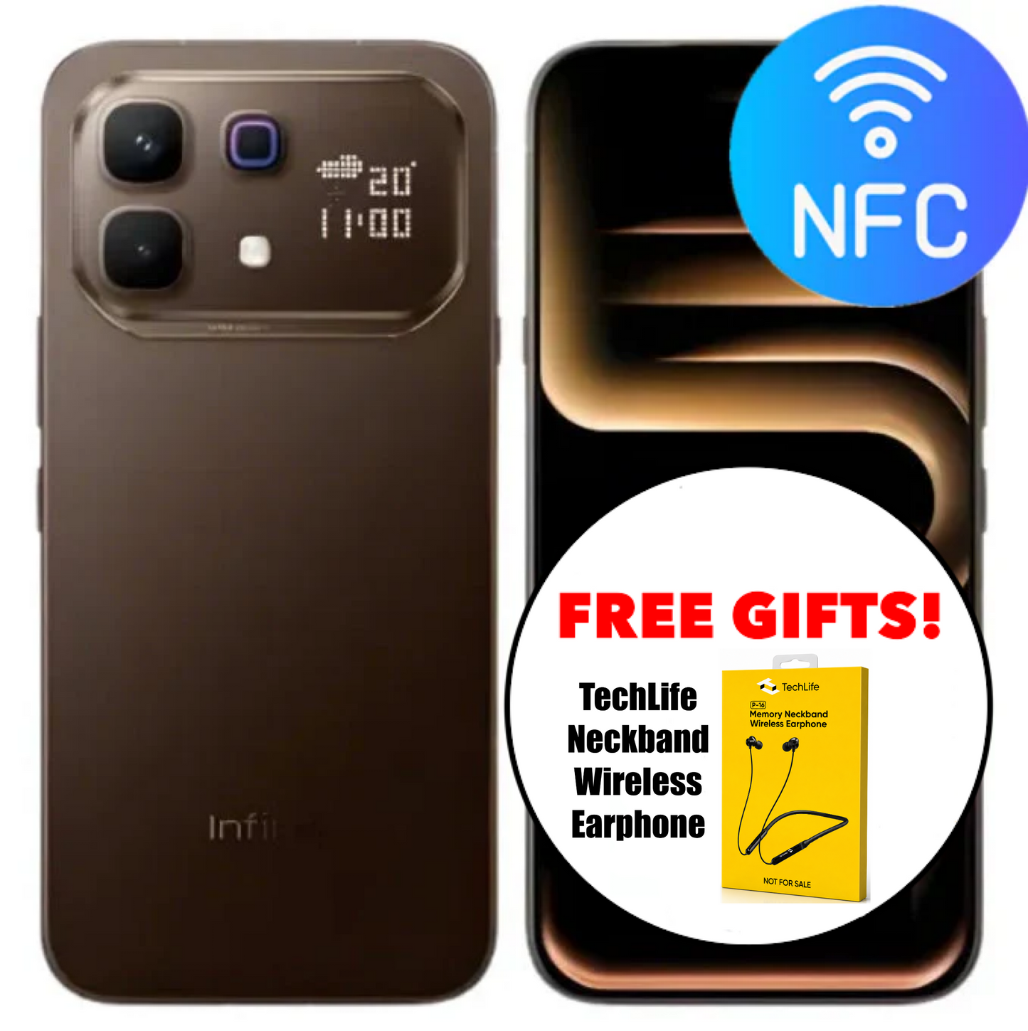 Infinix Note 60 Pro 5G NFC (256GB/12GB) + $11 Instant Rebate + Free Wireless Neckband Earphone!