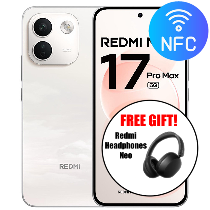 Xiaomi Redmi Note 17 Pro Max 5G (256GB/8GB) - Free Redmi Headphones Neo!