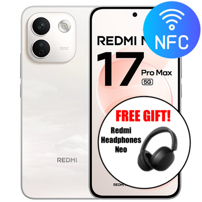 Xiaomi Redmi Note 17 Pro Max 5G (256GB/8GB) - Free Redmi Headphones Neo!