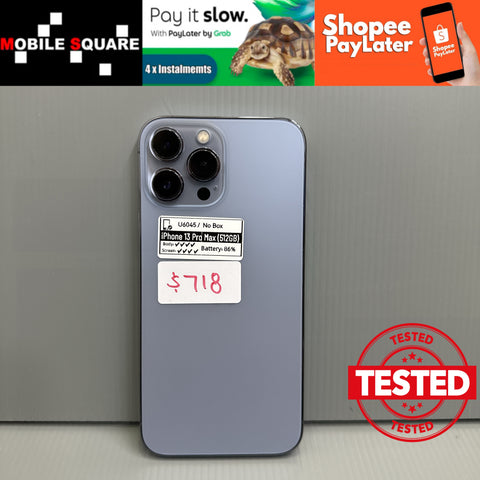 <div style="font-size:80%">#U6045<BR>Apple iPhone 13 Pro Max<br>(512GB)</FONT></DIV>