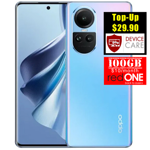 Oppo Reno10 5G<div style="font-size:80%">(256GB/8GB RAM)<br><font color="red">Free Enco Buds 2<br>Free $65 NTUC Voucher</font></div>