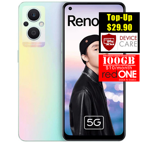 Oppo Reno7 Z 5G<div style="font-size:80%">(128GB/8GB RAM)<br><font color="red">Free TWS Bluetooth</font></div>