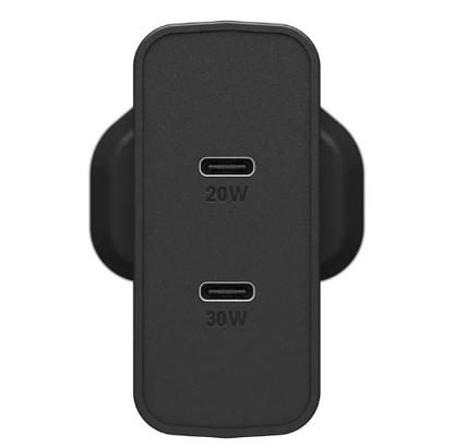 OtterBox USB-C Fast Charge 50W Dual Port Wall Charger, 50W Combined