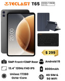 <div style="font-size:80%"><font color="red">Best Value!<br>Free Case + Bluetooth Keyboard!</font><br>Teclast T65 4G<br>(128GB/8GB+12GB RAM)</font></div>