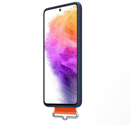 Samsung Original A73 5G  Silicone Cover With Strap