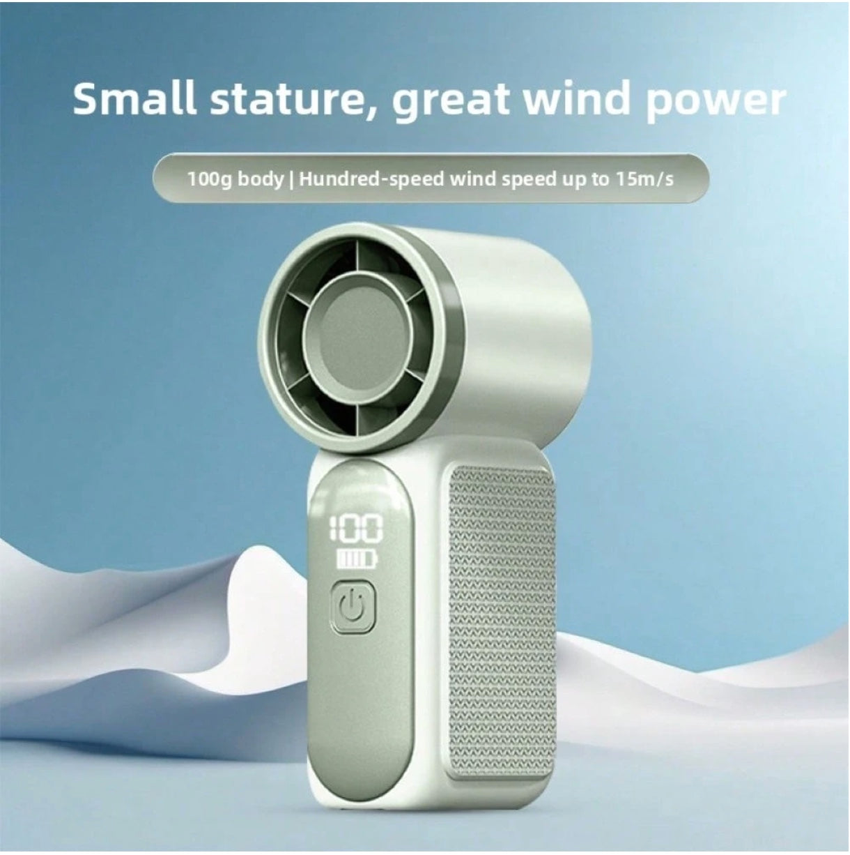 Mini Handheld Fan 100-Steps High Speed (3000mah)