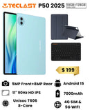 <div style="font-size:80%"><font color="red">Best Value!<br>Free Case + Bluetooth Keyboard!</font><br>Teclast P50 4G (2025)<br>(128GB/8GB RAM)</font></div>