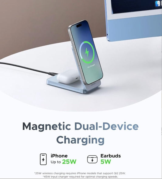 UGREEN Qi2.2 30W 2-in-1 Magnetic Wireless Charger - W756