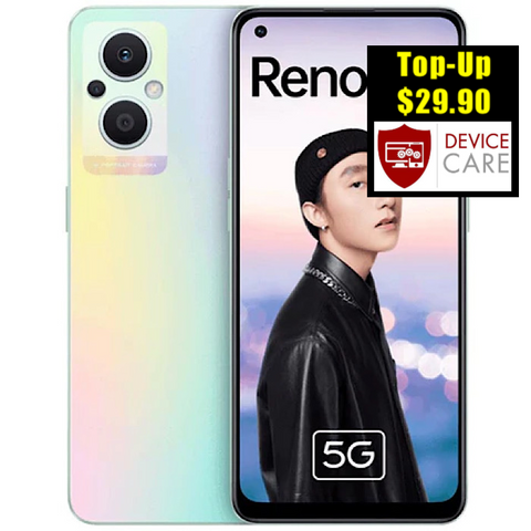 Oppo Reno7 Z 5G<BR>(128GB/8GB RAM)<br><div style="font-size:70%"><font color="red">Free TWS Bluetooth</font></div>