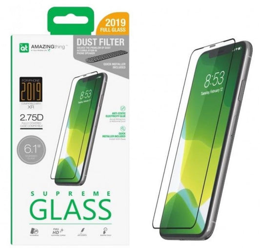 Amazingthing 2.75D Full Coverage Tempered Glass iPhone 11/XR