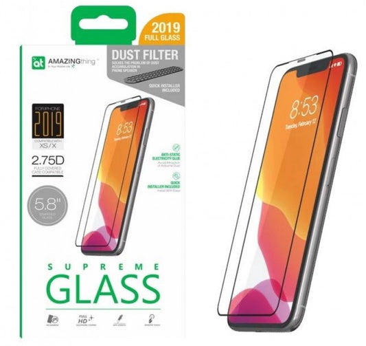 Amazingthing 2.75D Clear Tempered Glass iPhone 11 Pro/XS/X