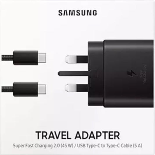 Samsung 45W Type-C Super Fast Charger 2.0 (Include 1.8m Type-C Cable)