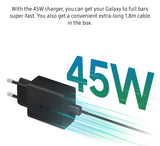 Samsung 45W Type-C<br>Super Fast Charger 2.0<div style="font-size:80%">(Include 1.8m Type-C Cable)</font></div>
